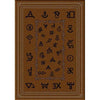 Western Brands Dark Rug
