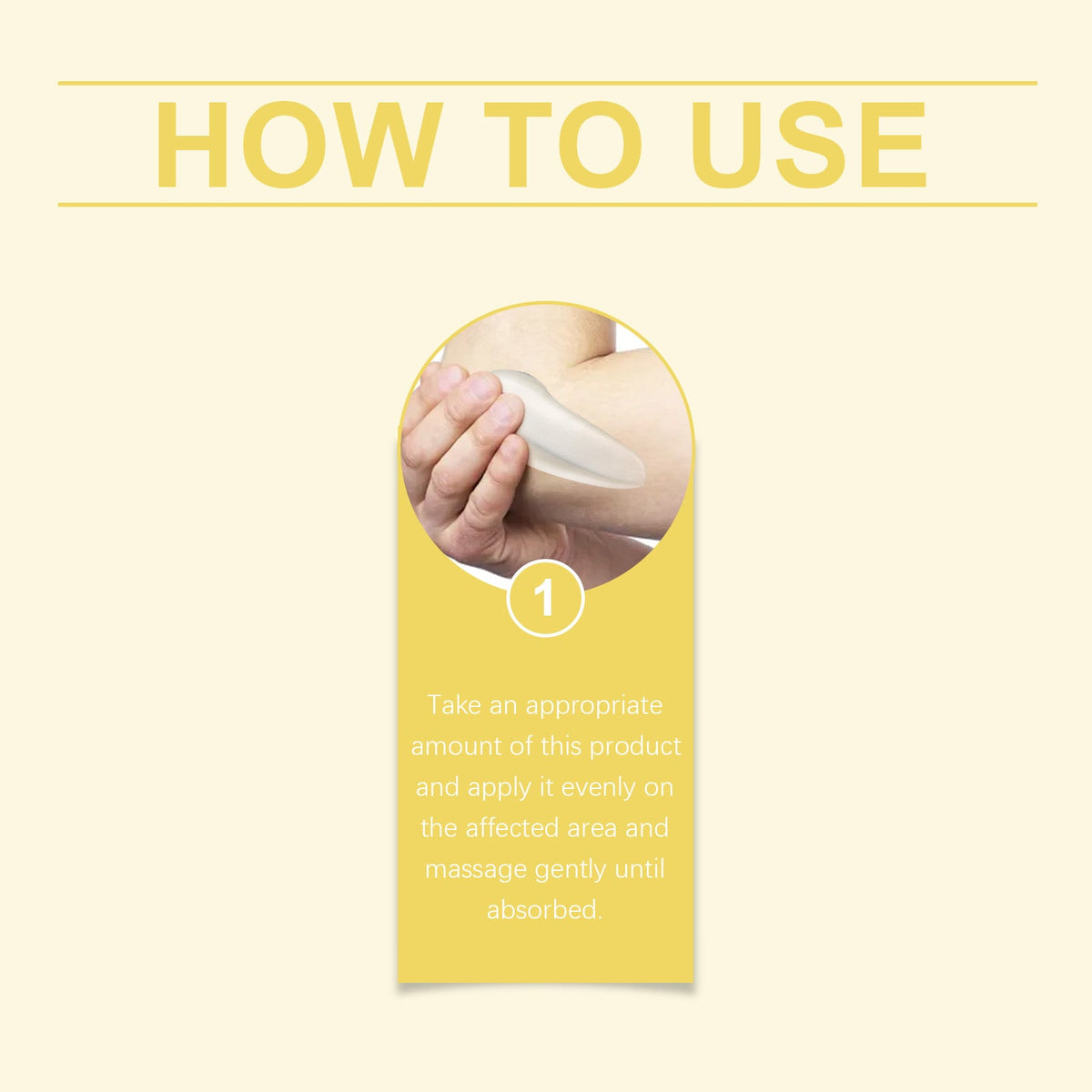 Laniska bee venom massage cream product details and usage instructions for shoulder care.