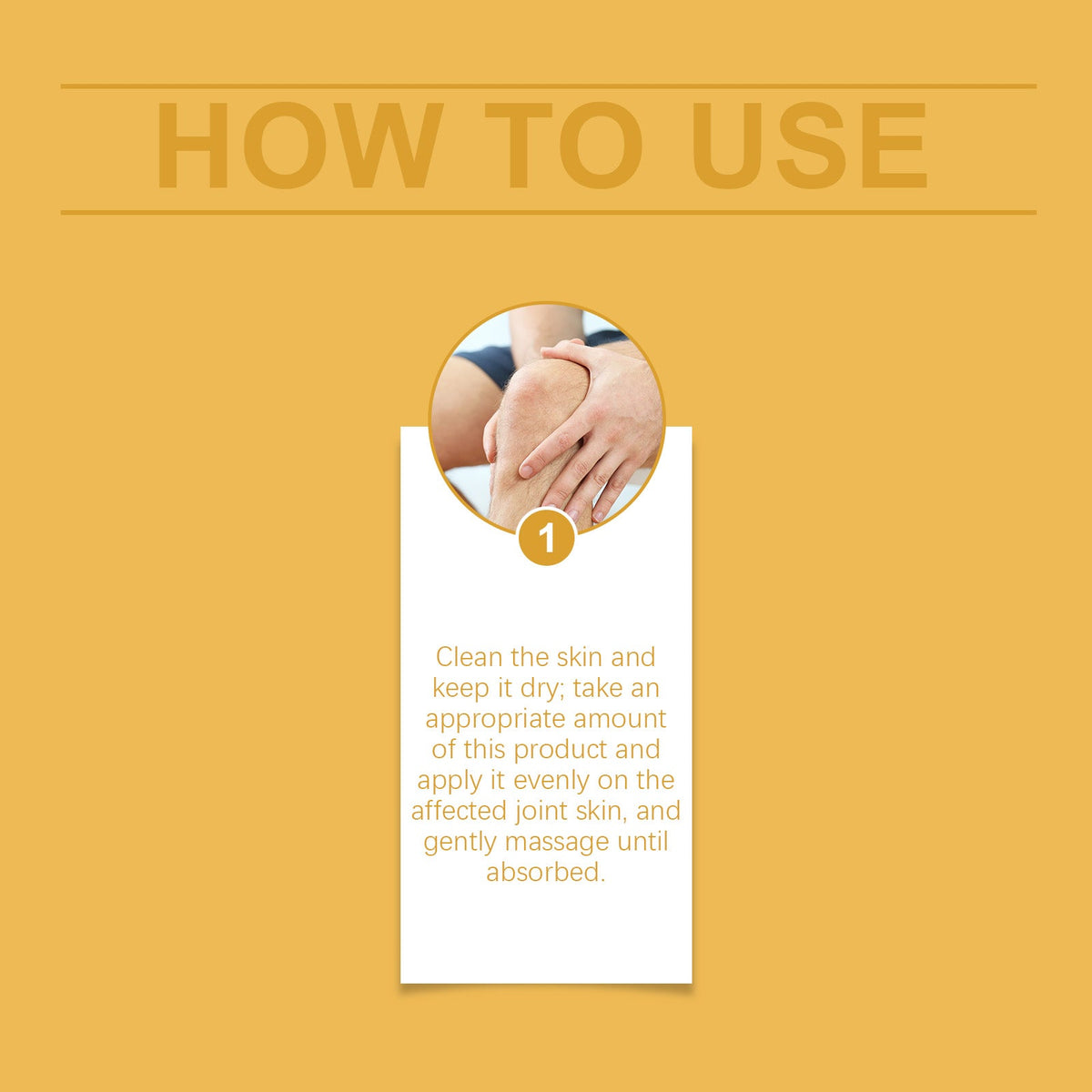 Non-greasy joint care cream texture