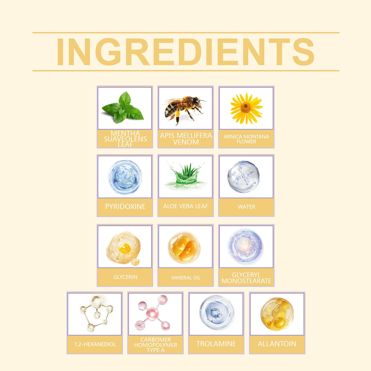 Cooling-feeling body care cream texture