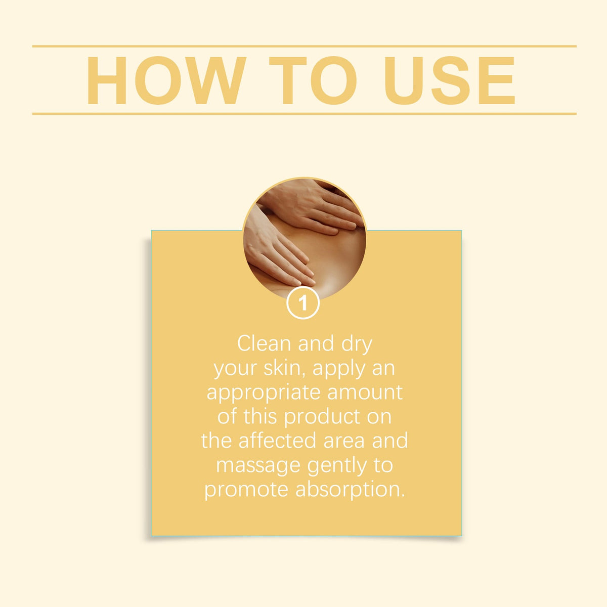 Massage care cream packaging