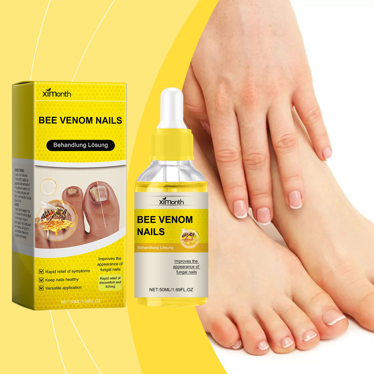 XIMONTHS bee venom nail care solution