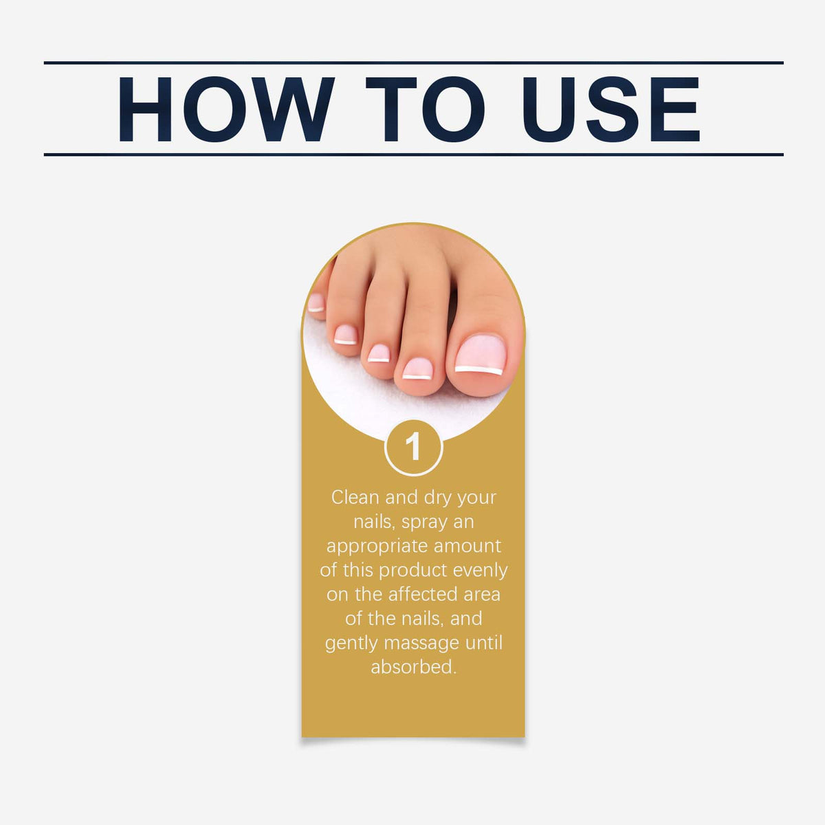 Non-sticky nail care spray application