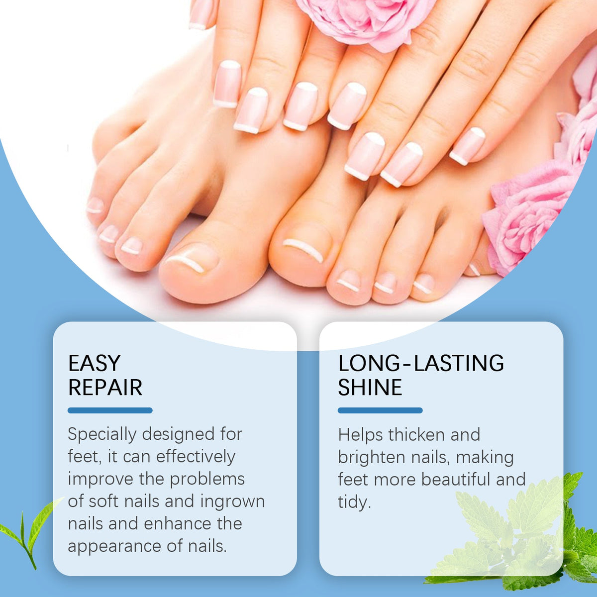 Nail patch with glycerin and allantoin