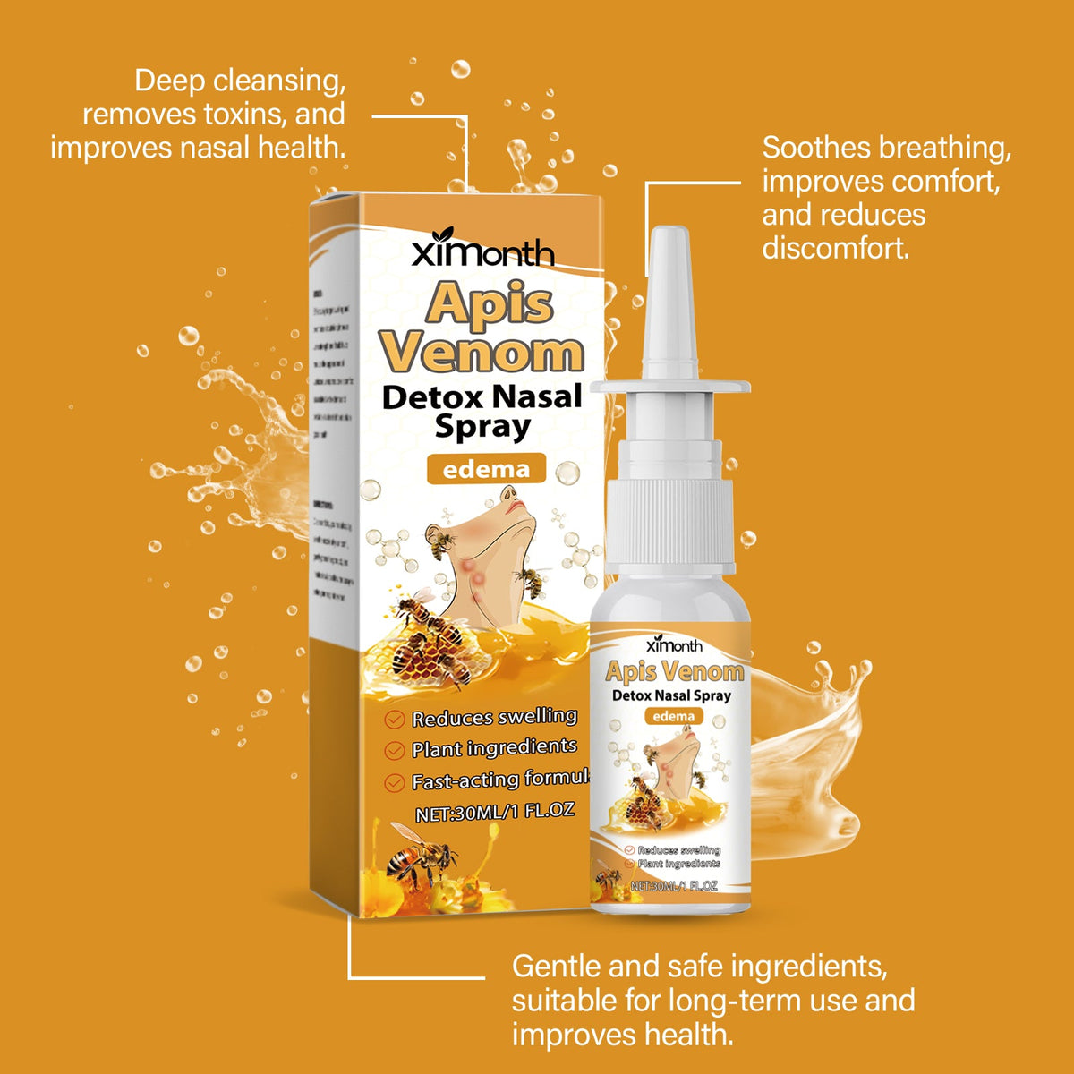 Natural nasal spray comfort-focused product format