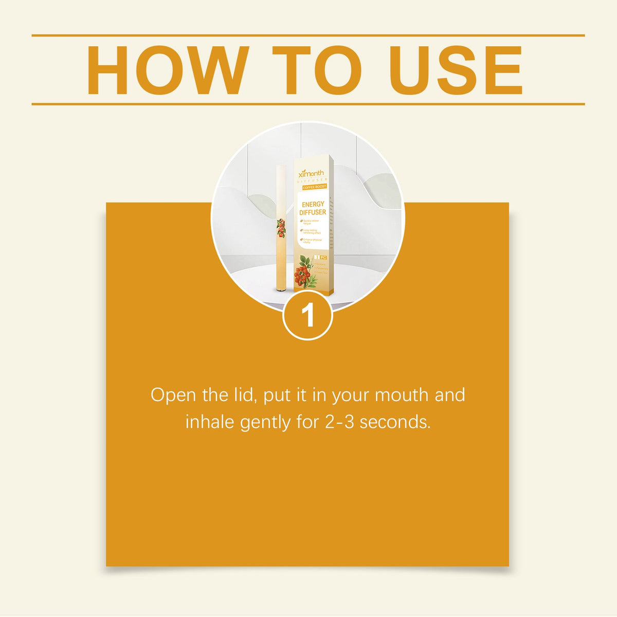 Herbal inhaler product directions