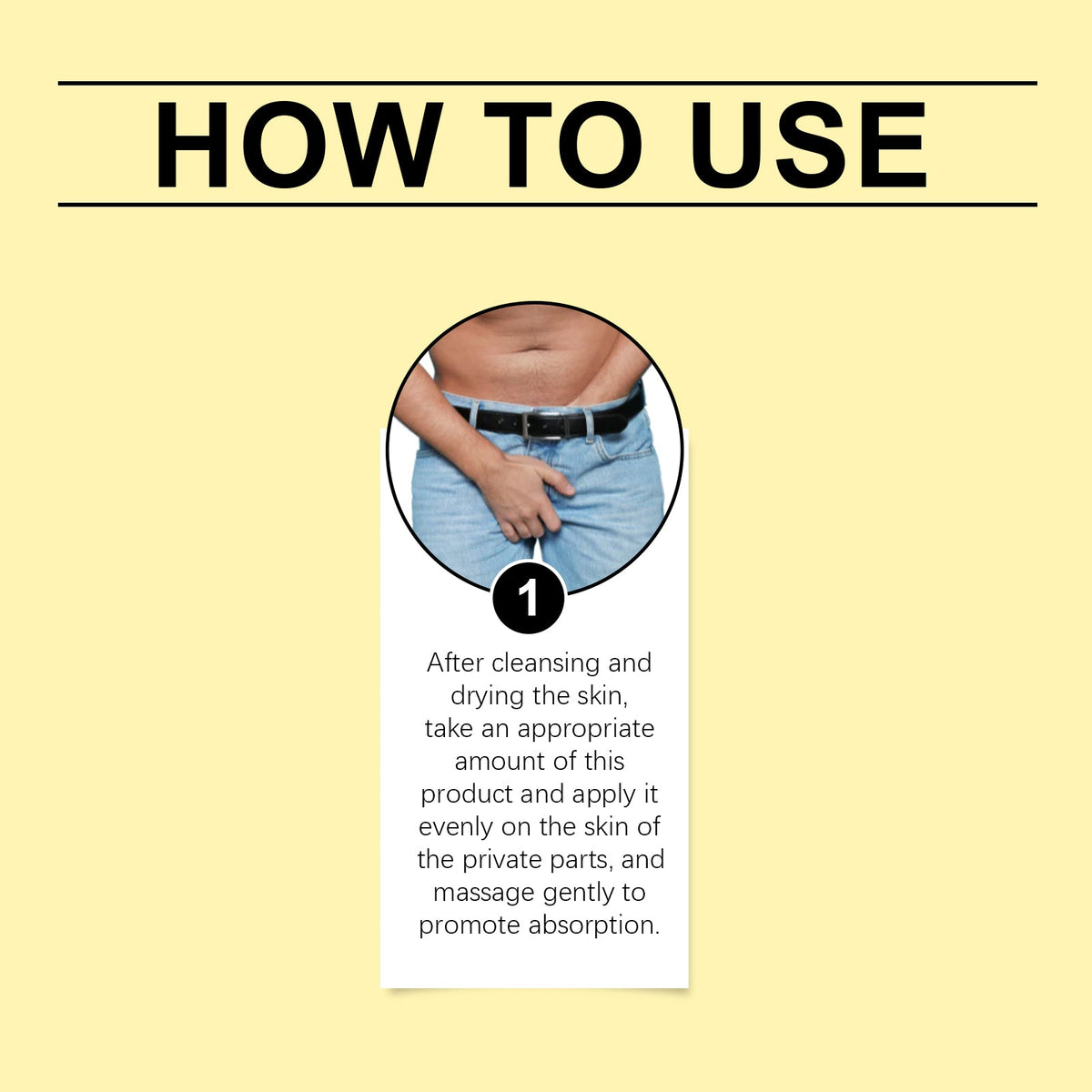 Men's skin cream ingredients and package