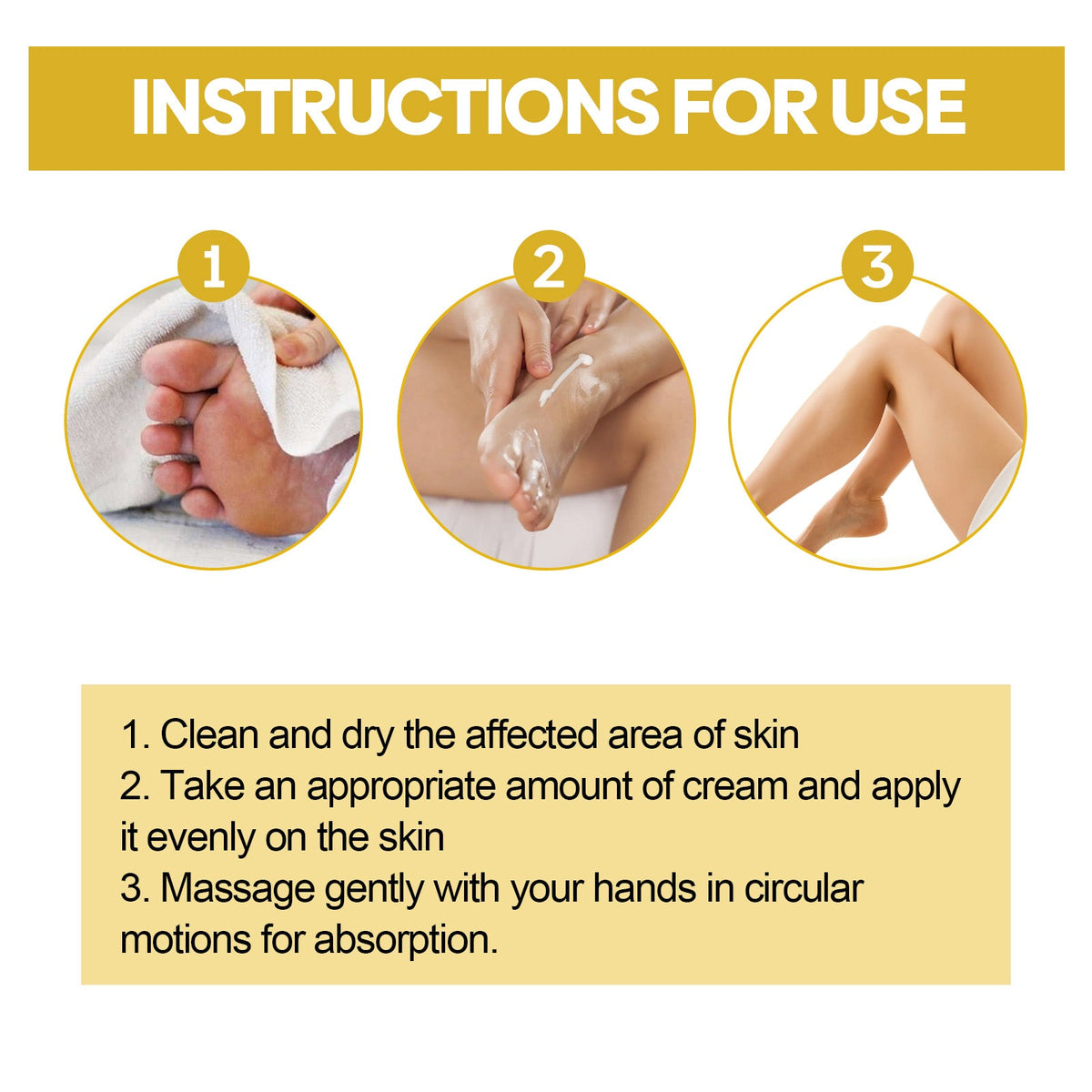 How to apply XIMONTHS leg care cream