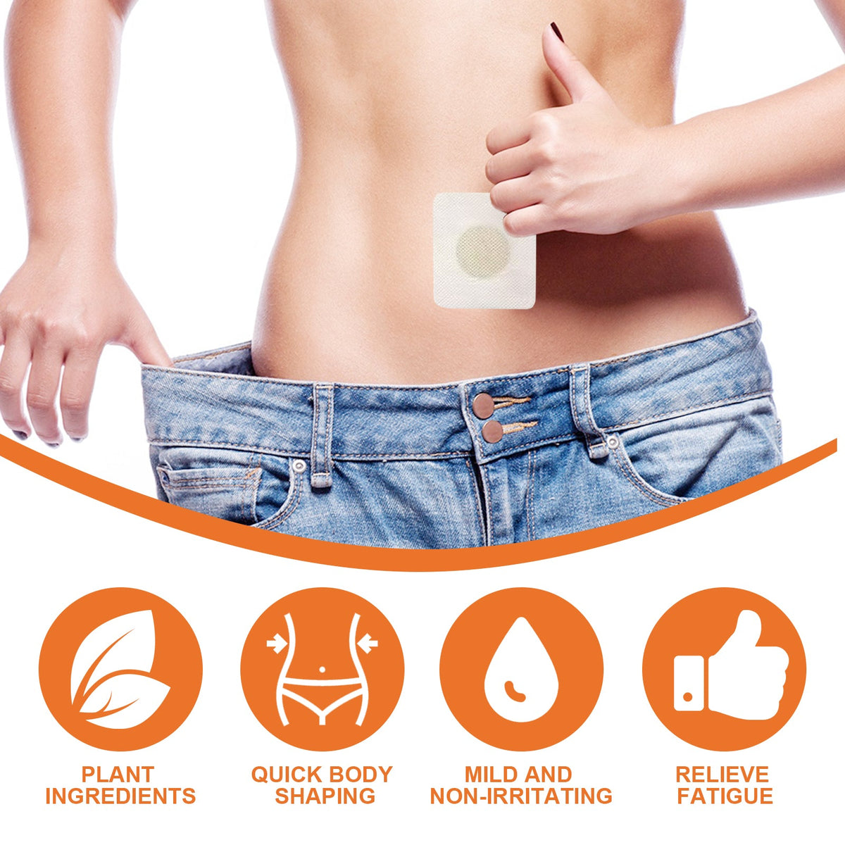 Body patch with mugwort and calendula