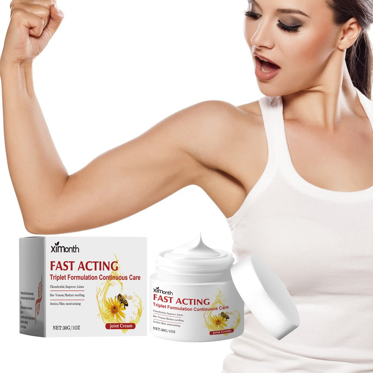 Best cream for neck pain – Ximonths fast acting joint cream with bee venom for muscle relief.
