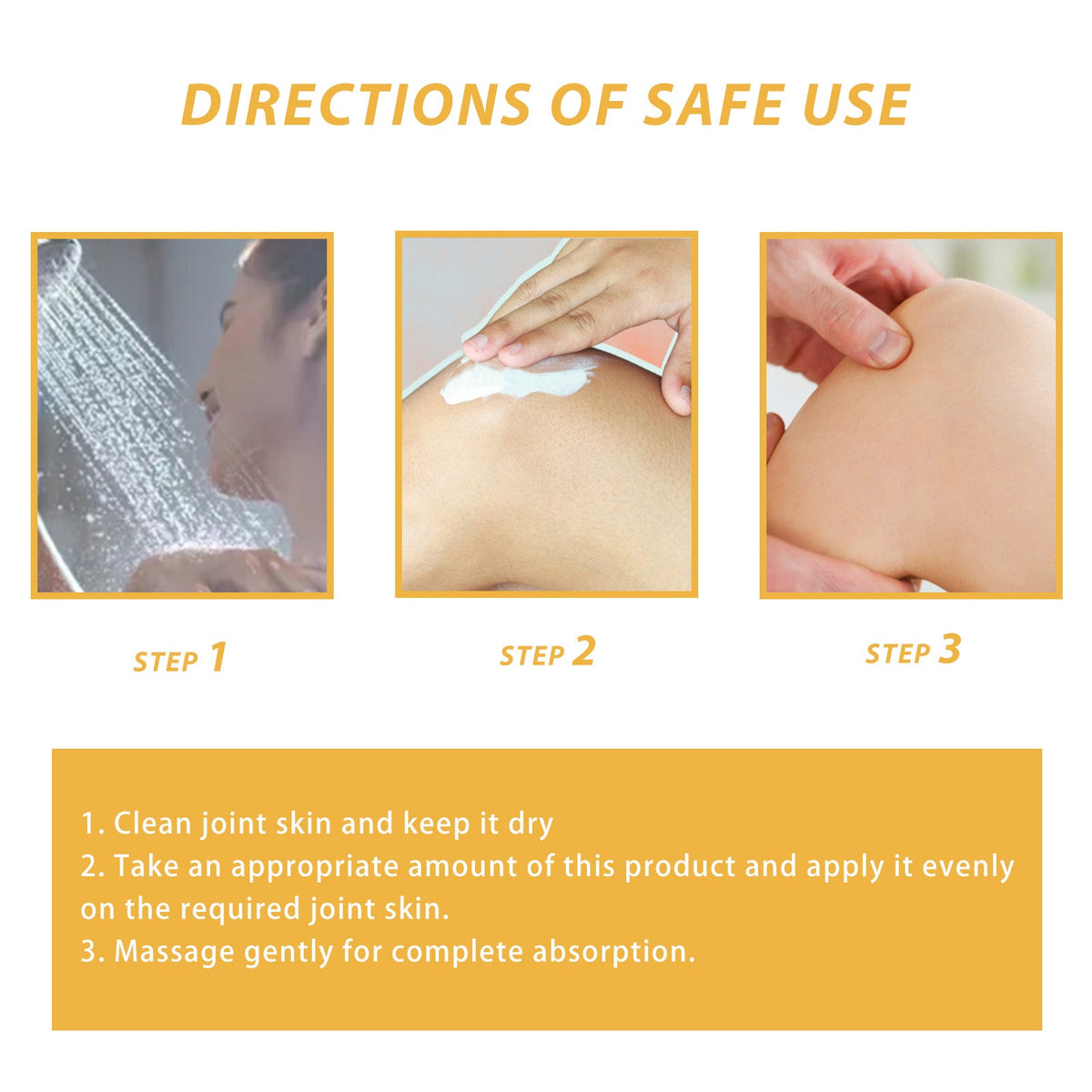 Best cream for neck pain – bee venom massage cream application and care instructions.