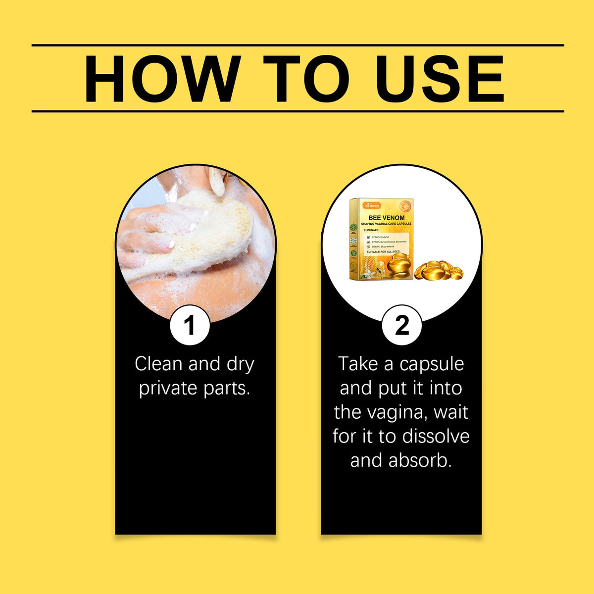 XIMONTHS vaginal care capsule directions