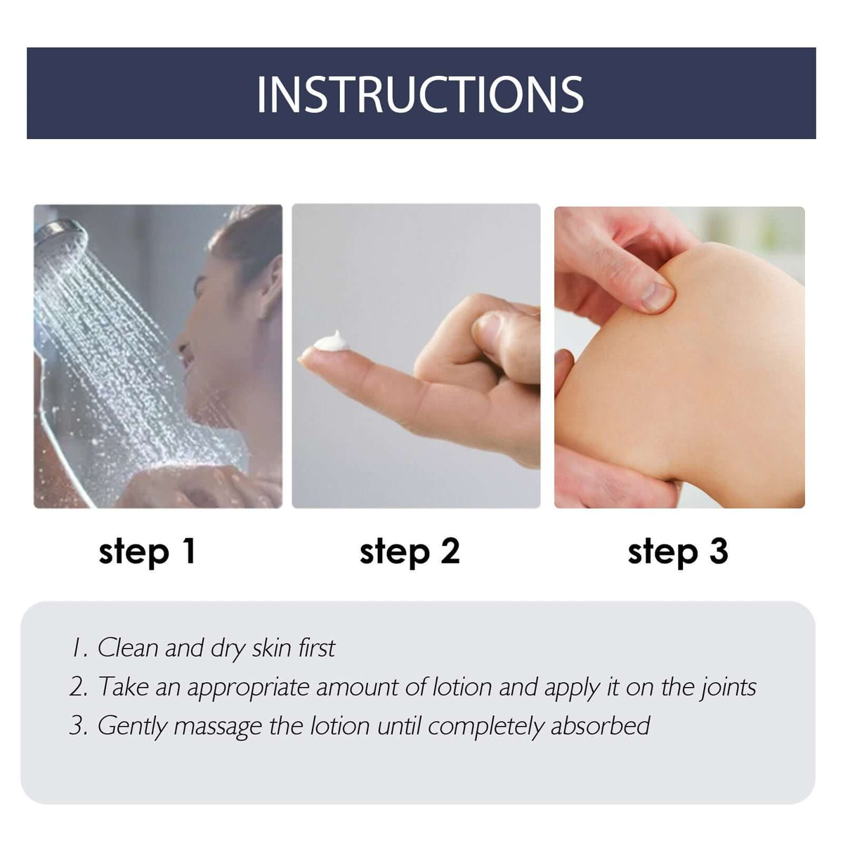 bee venom joint care ointment for deformities application and massage instructions