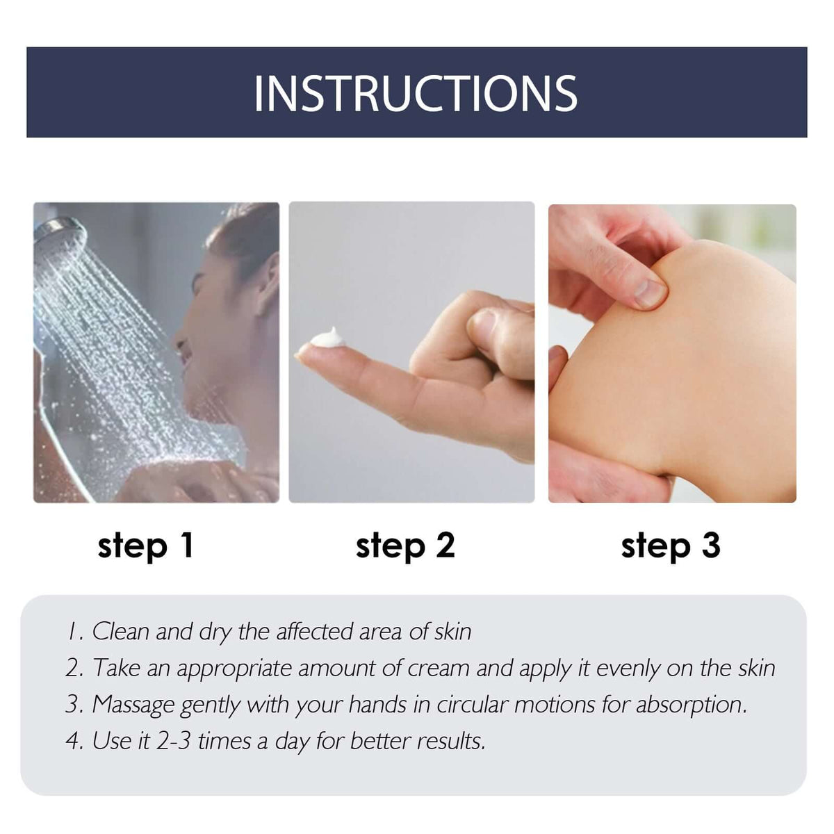 How to apply Bee Venom Joint Ointment for Deformities: massage on affected joints until fully absorbed