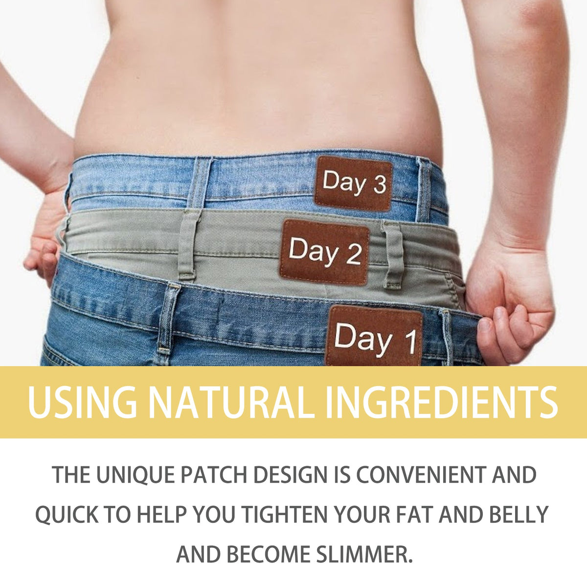 Navel patch application for topical body care