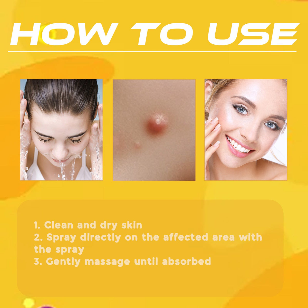 How to apply XIMONTHS tea tree spot spray