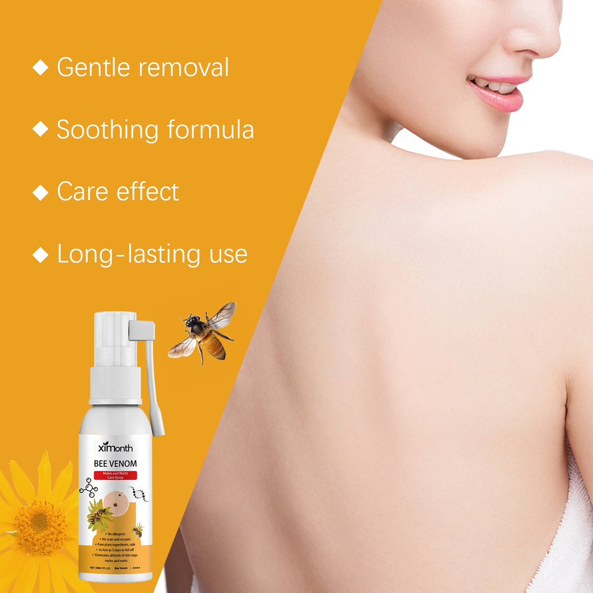 Targeted skin conditioning spray bottle