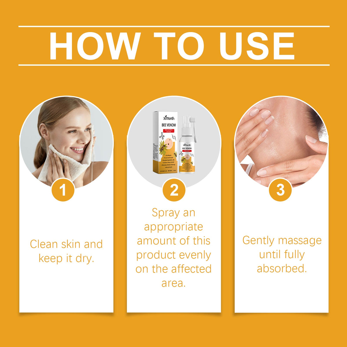 How to use XIMONTHS arnica spot spray