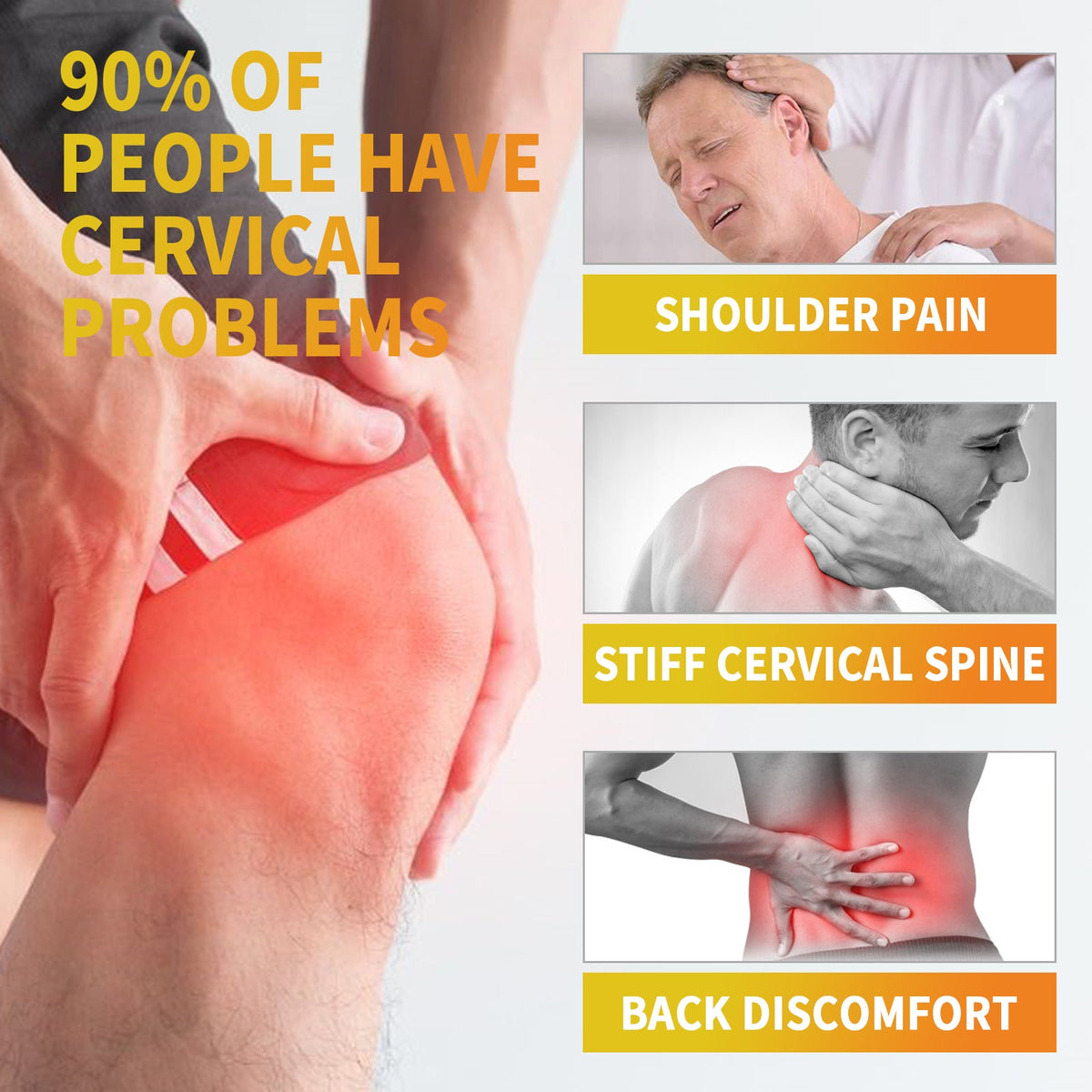 Bee Venom Specialized Therapeutic Gel used on knees to relieve joint discomfort