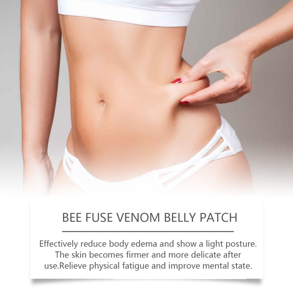 Belly care patch for short-wear body care