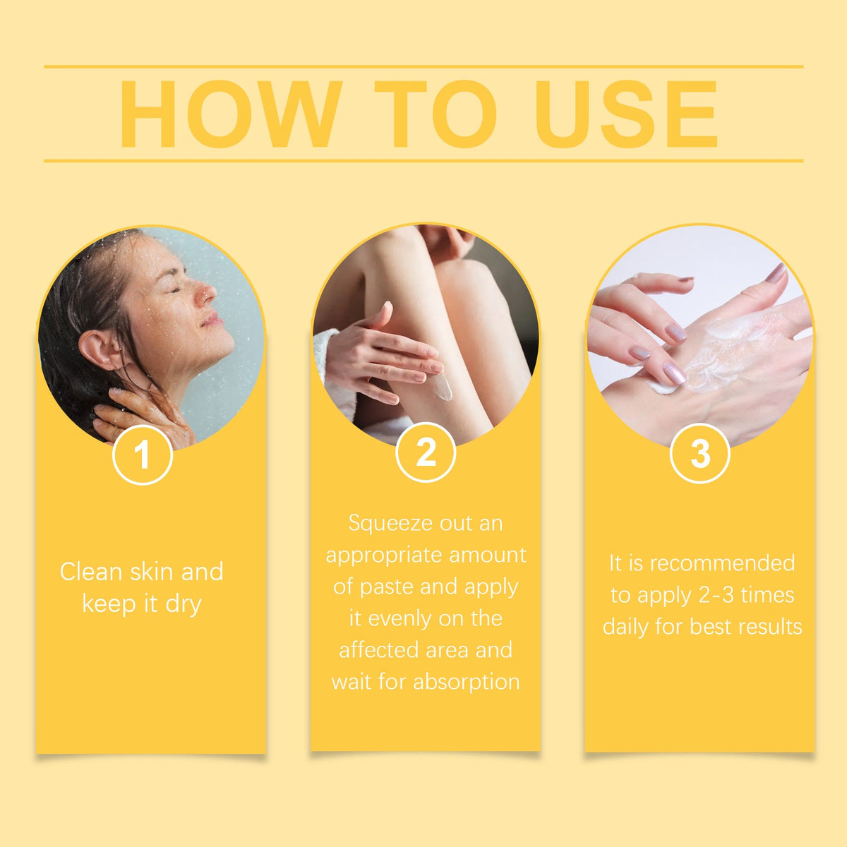How to apply XIMONTHS hand and foot cream