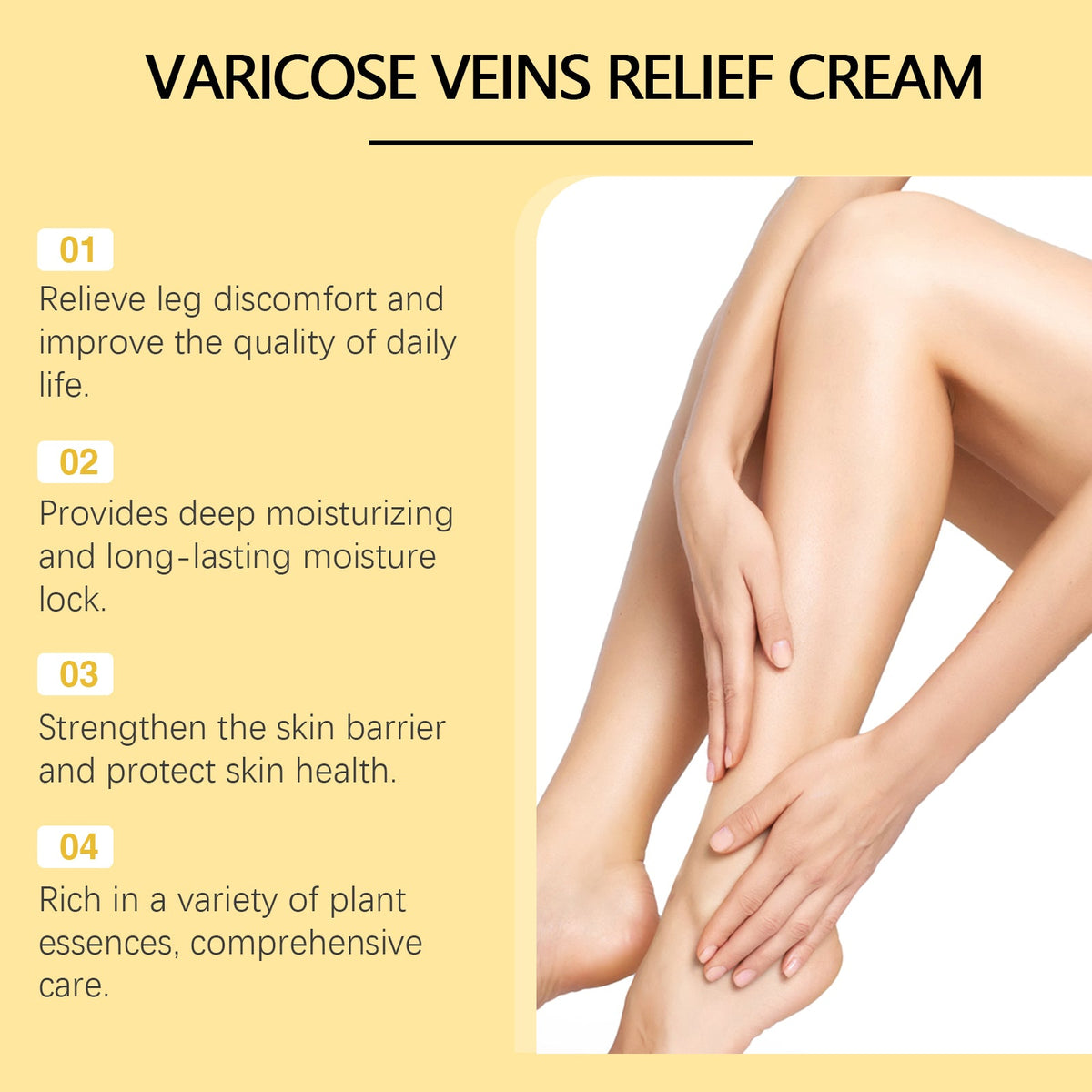 Bee venom cream for moisturizing leg massage