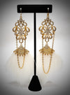 White and Gold Chain  Austrian Tassel