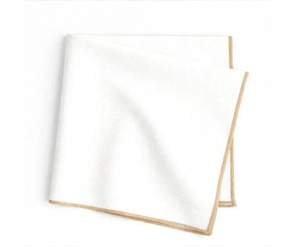 Merrow Stitch Cotton Napkins