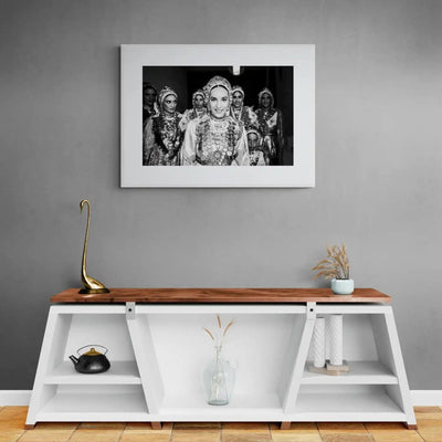 Limited Edition numbered and signed. Bride in Diafani, Olympos, Karpathos, Dodecanese | Black-and-white wall art photography from Greece