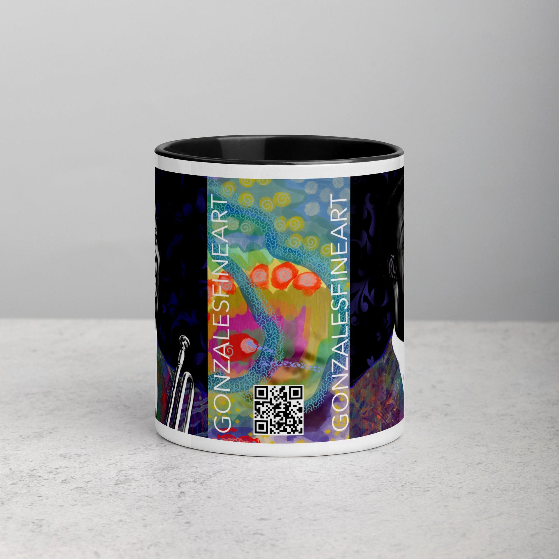 Louis Armstrong Mug with Color Inside