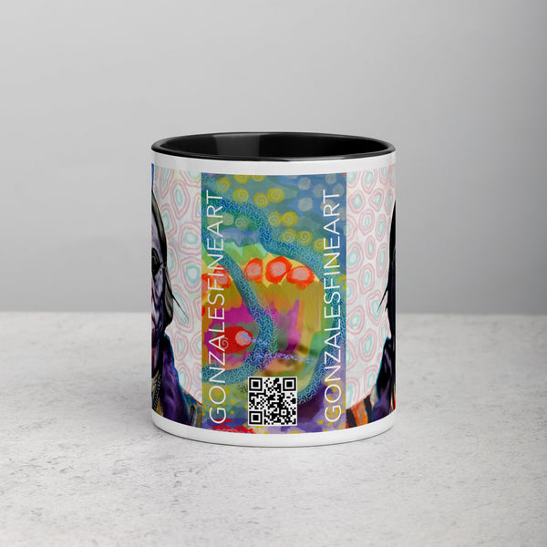 Sitting Bull Mug with Color Inside