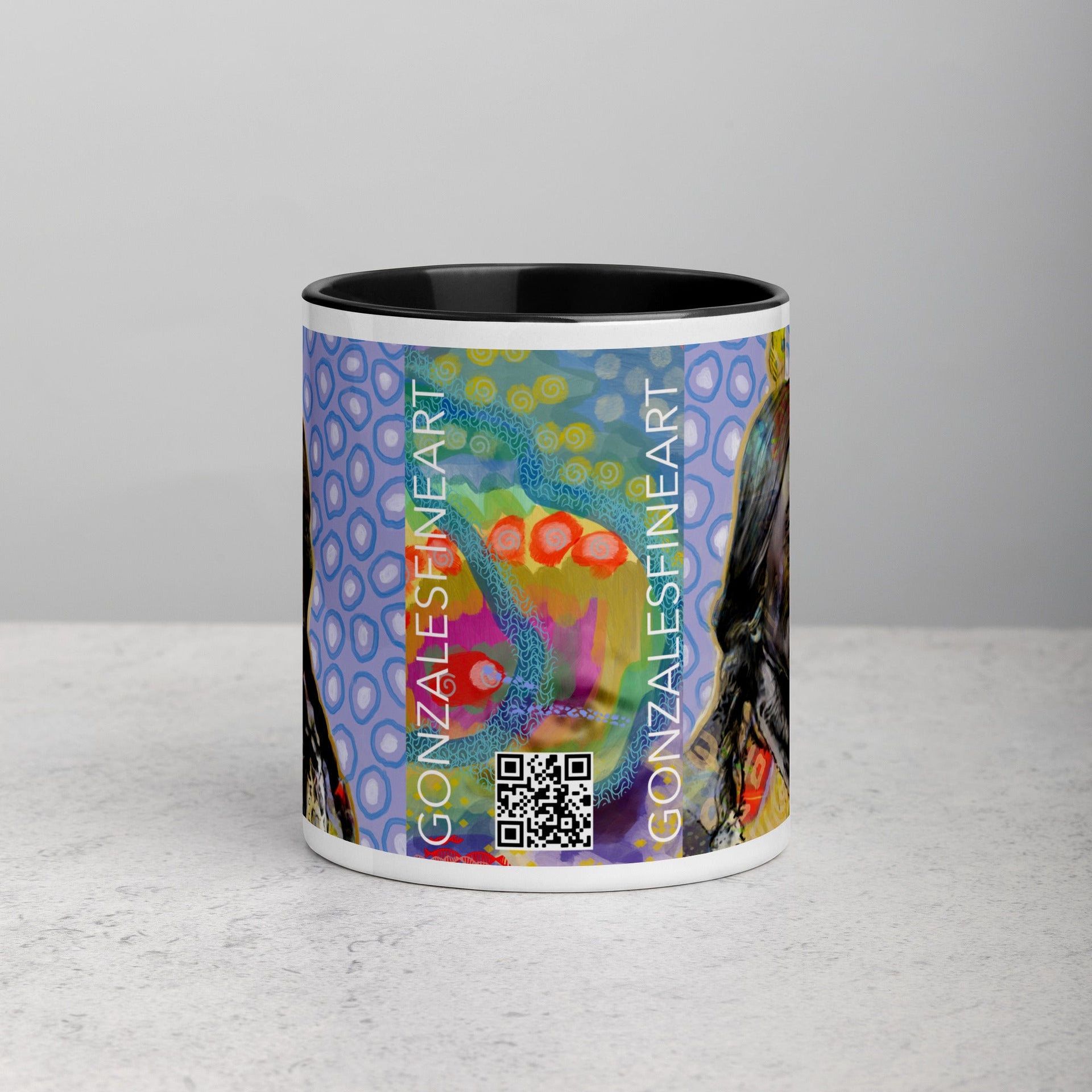 Sitting Bull Mug with Color Inside