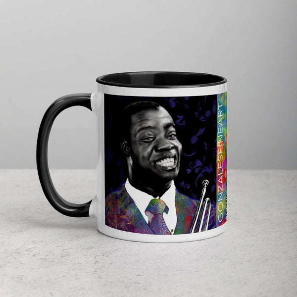 Louis Armstrong Mug with Color Inside - Gifts for You 'n Me