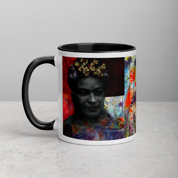 Frida Khalo Mug with Color Inside