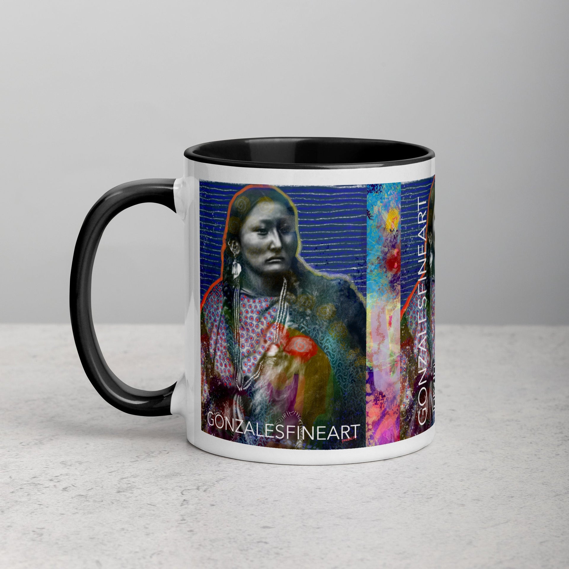 Pretty Nose Mug with Color Inside