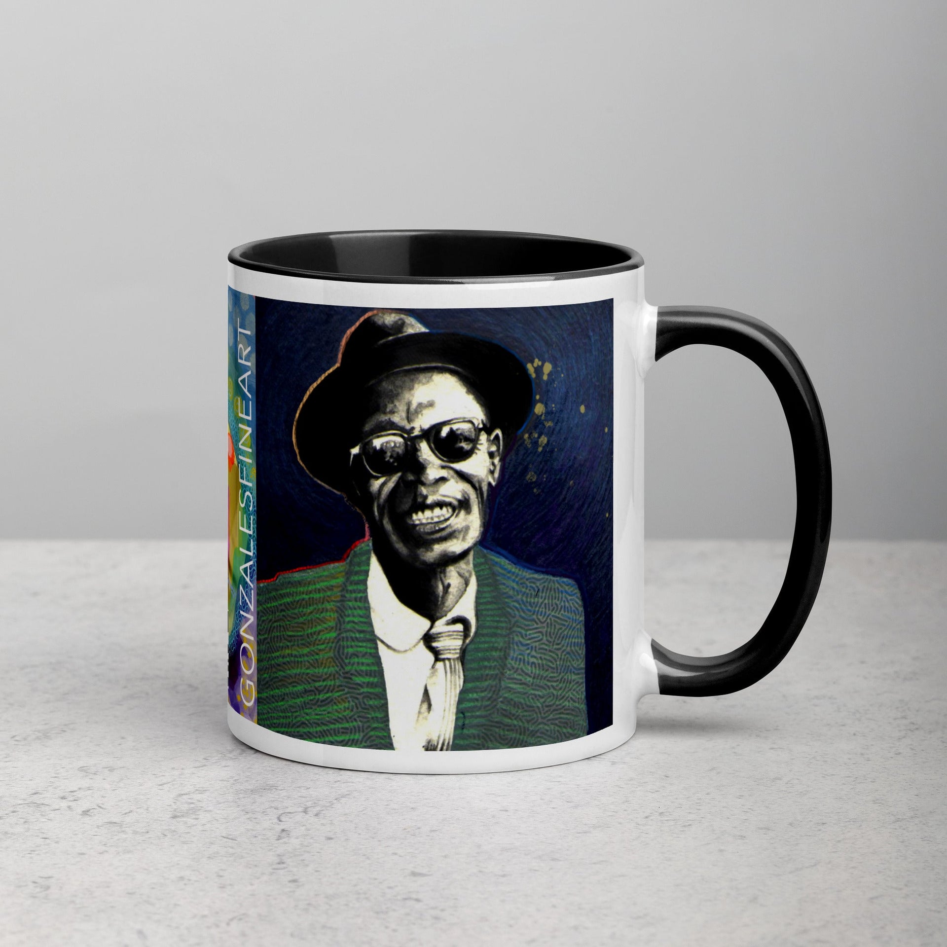 Lightnin Hopkins Mug with Color Inside