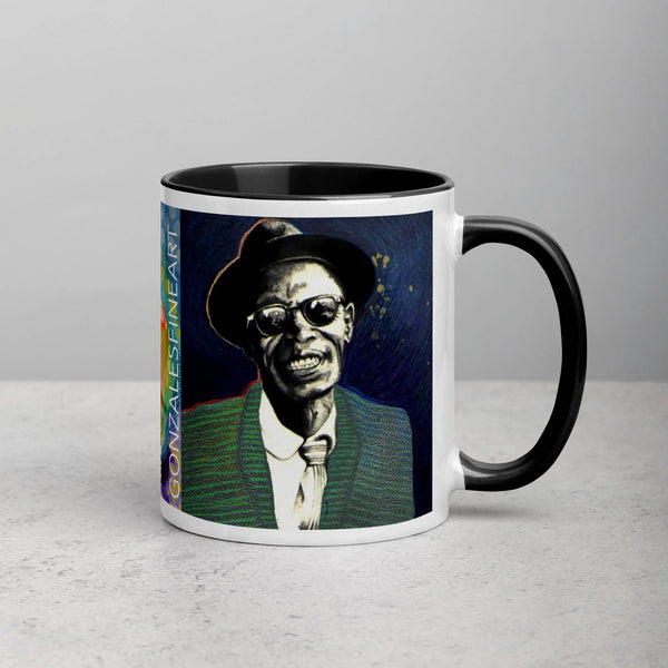 Lightnin Hopkins Mug with Color Inside - Gifts for You 'n Me
