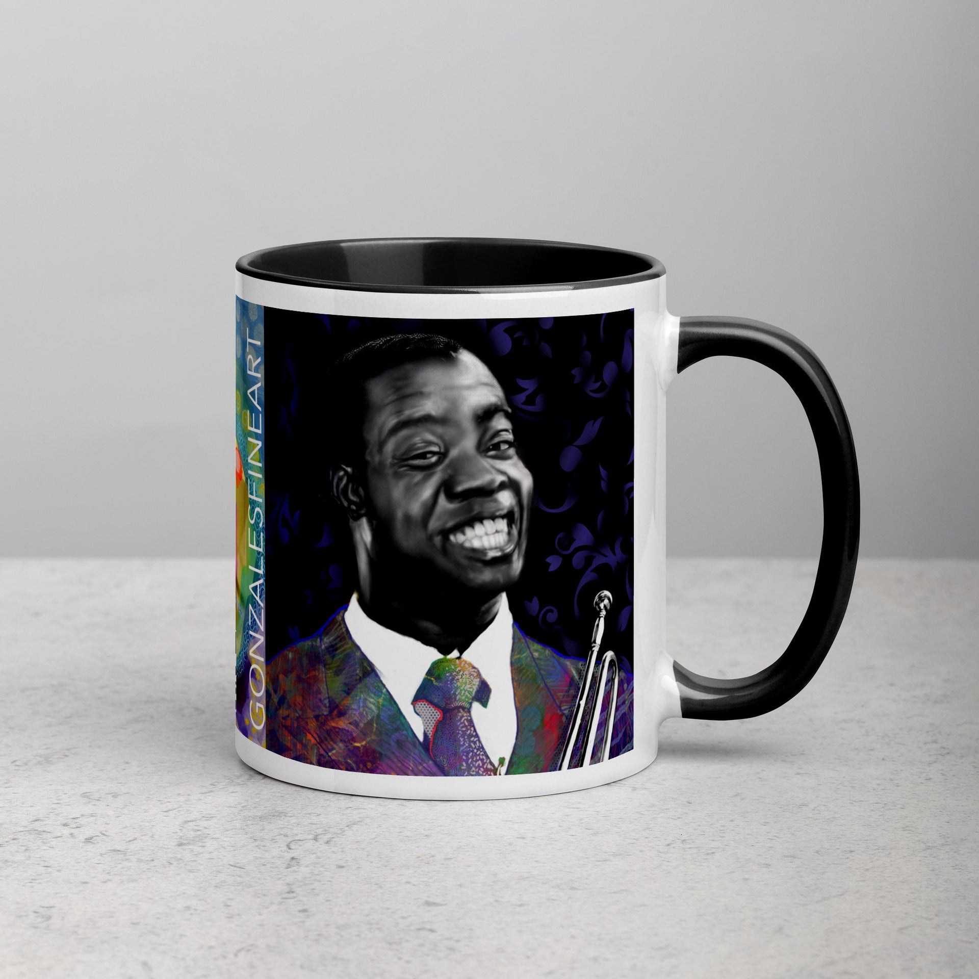 Louis Armstrong Mug with Color Inside