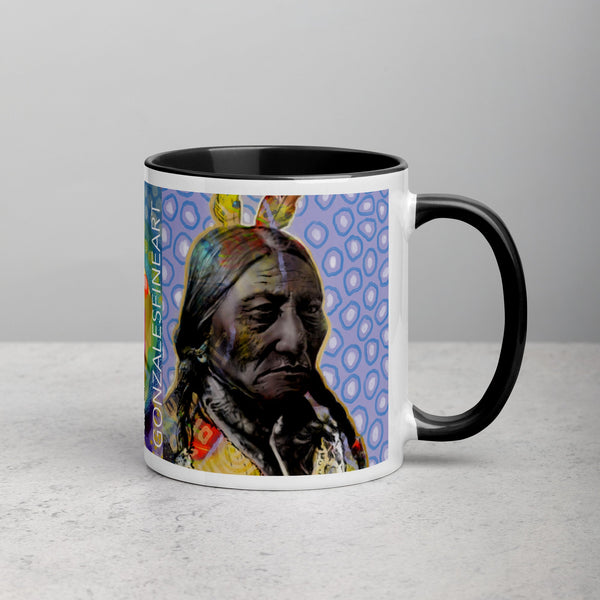 Sitting Bull Mug with Color Inside