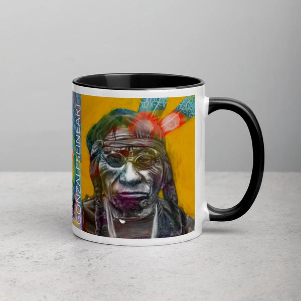 Chief Blue Horse Mug with Color Inside - Gifts for You 'n Me