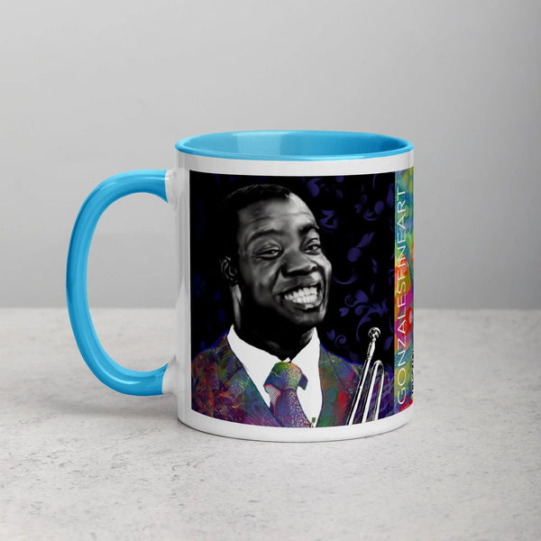 Louis Armstrong Mug with Color Inside - Gifts for You 'n Me