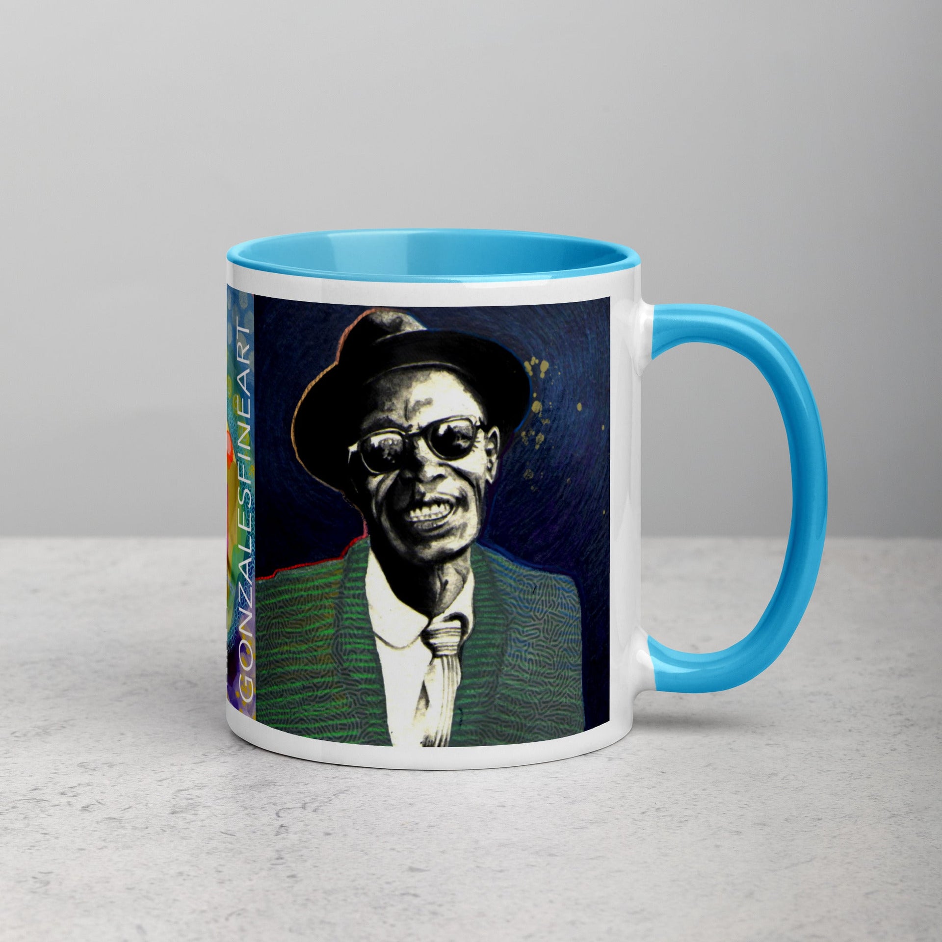 Lightnin Hopkins Mug with Color Inside
