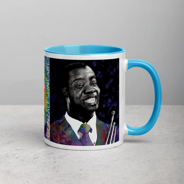 Louis Armstrong Mug with Color Inside - Gifts for You 'n Me