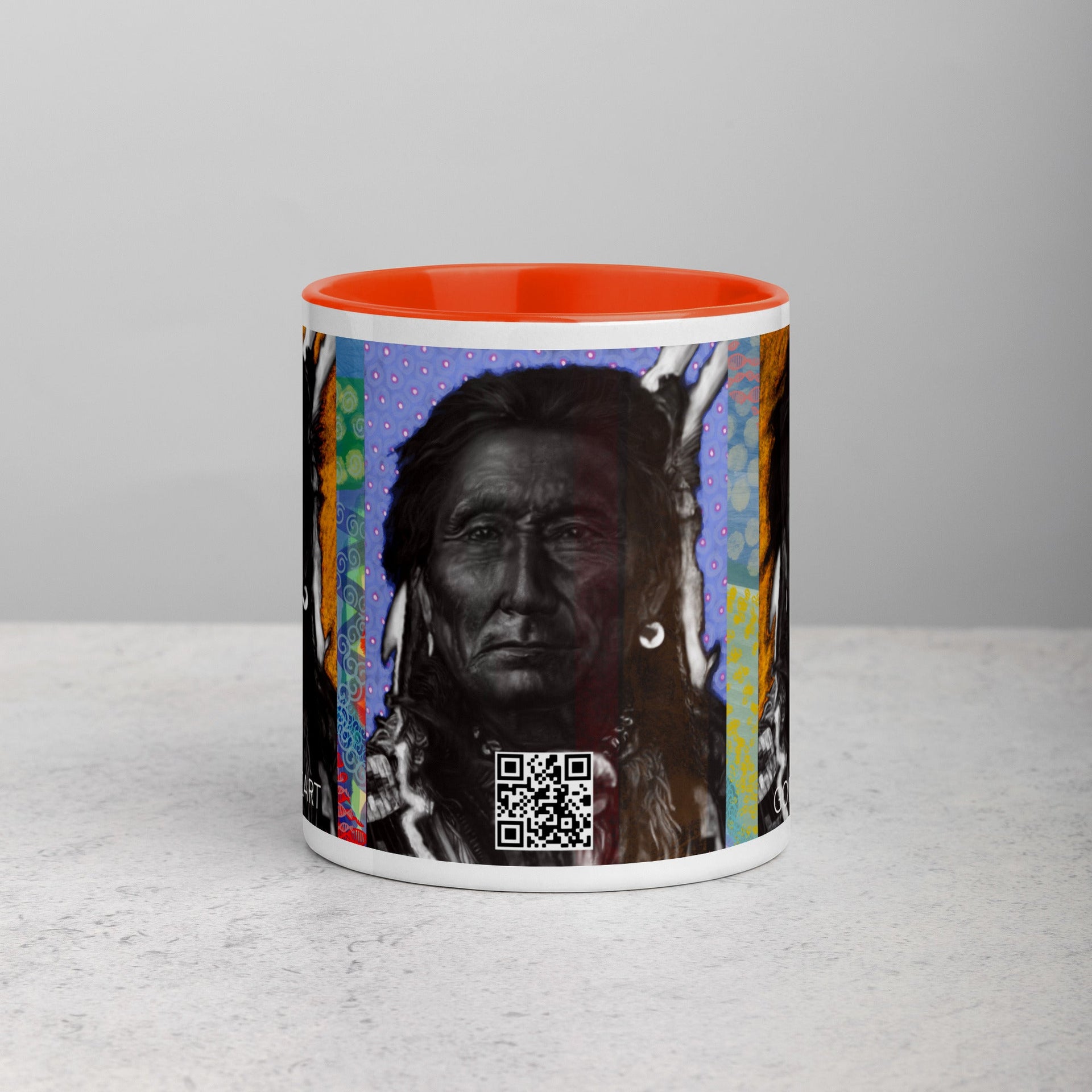 Red Sleeve Mug with Color Inside