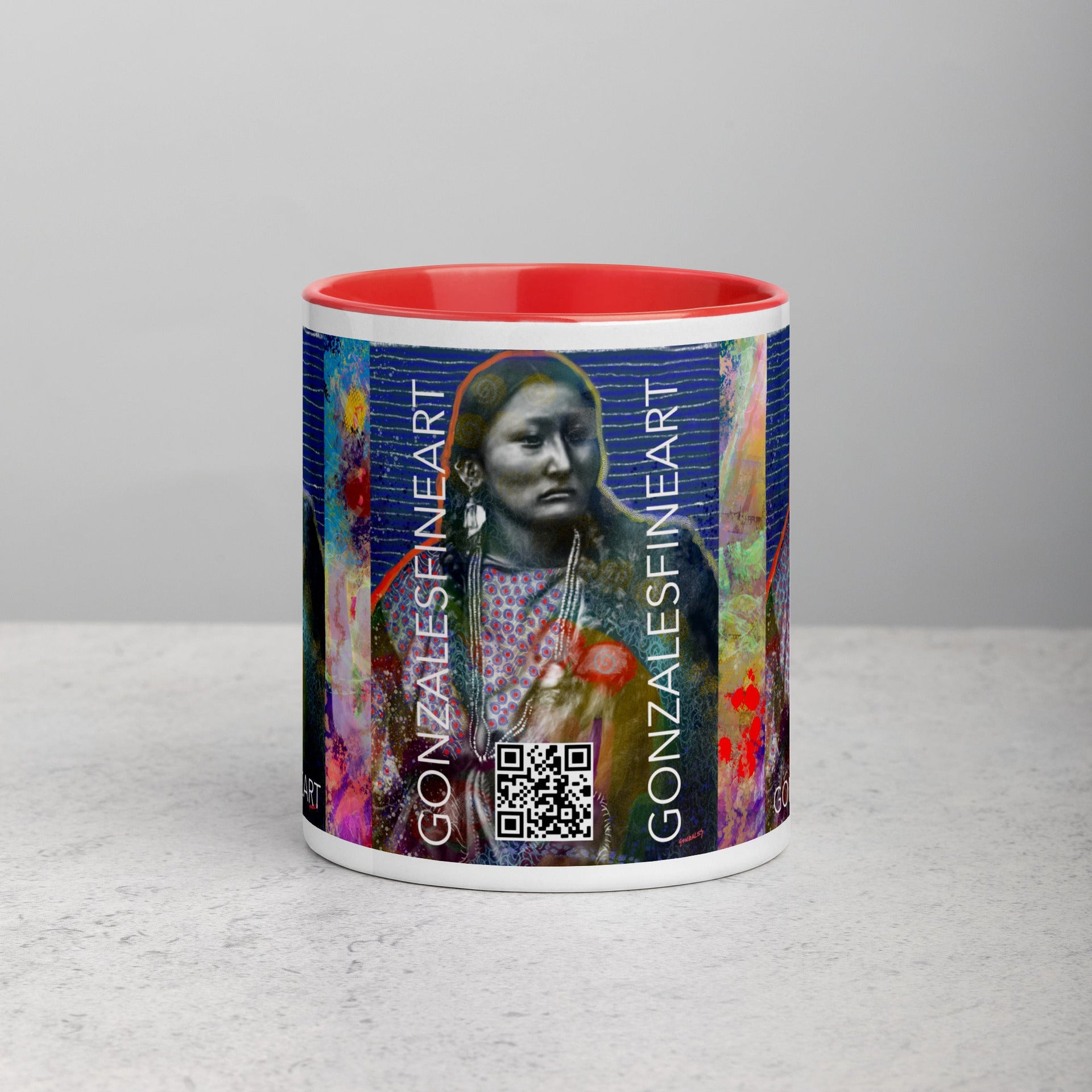 Pretty Nose Mug with Color Inside