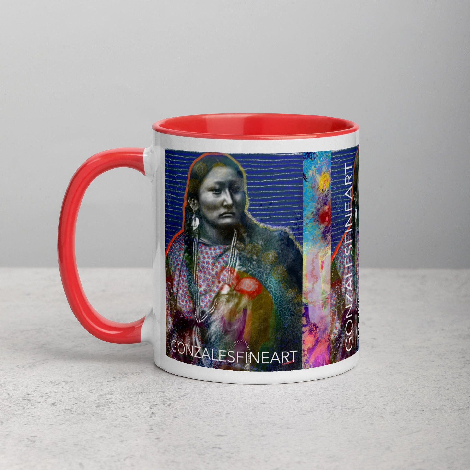 Pretty Nose Mug with Color Inside