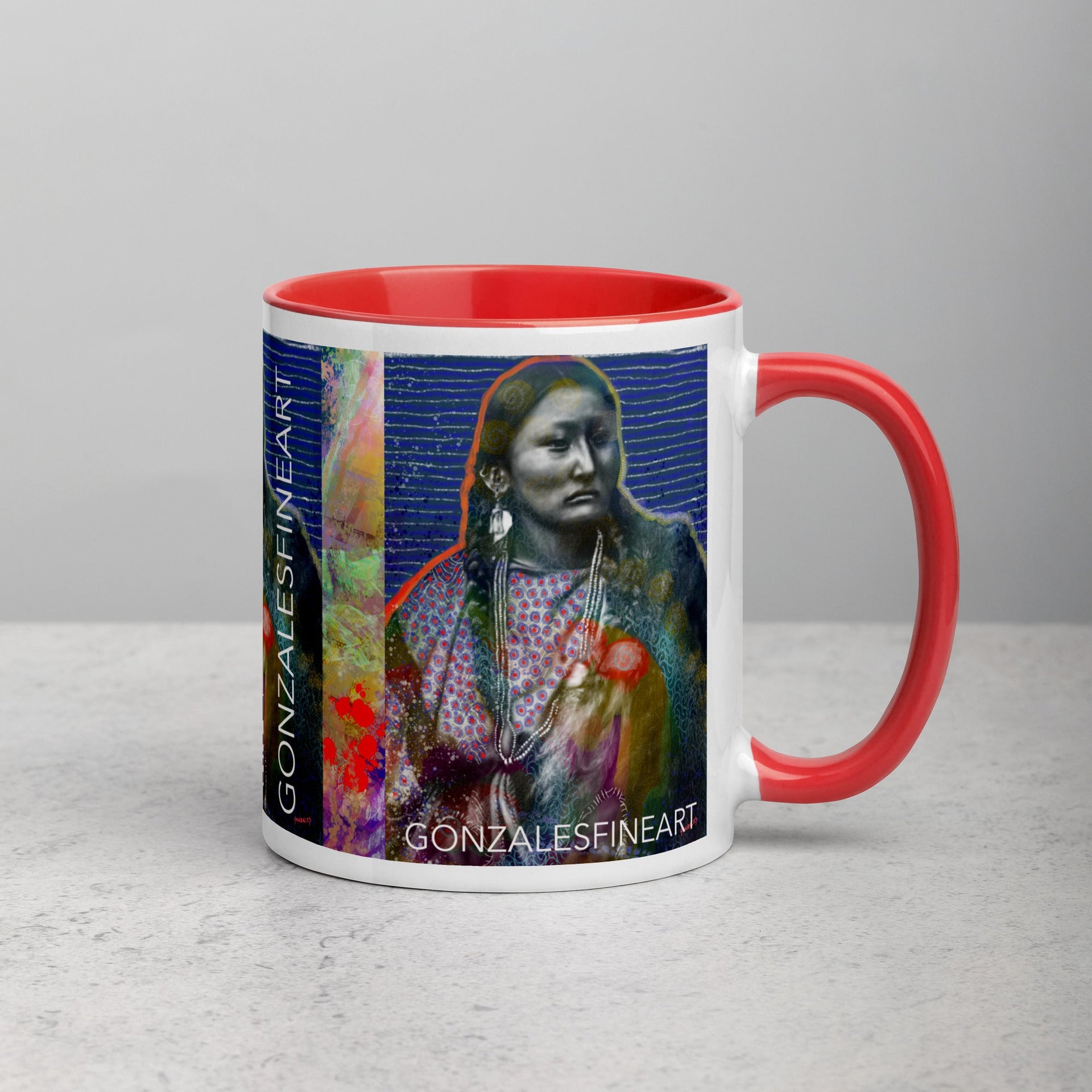 Pretty Nose Mug with Color Inside