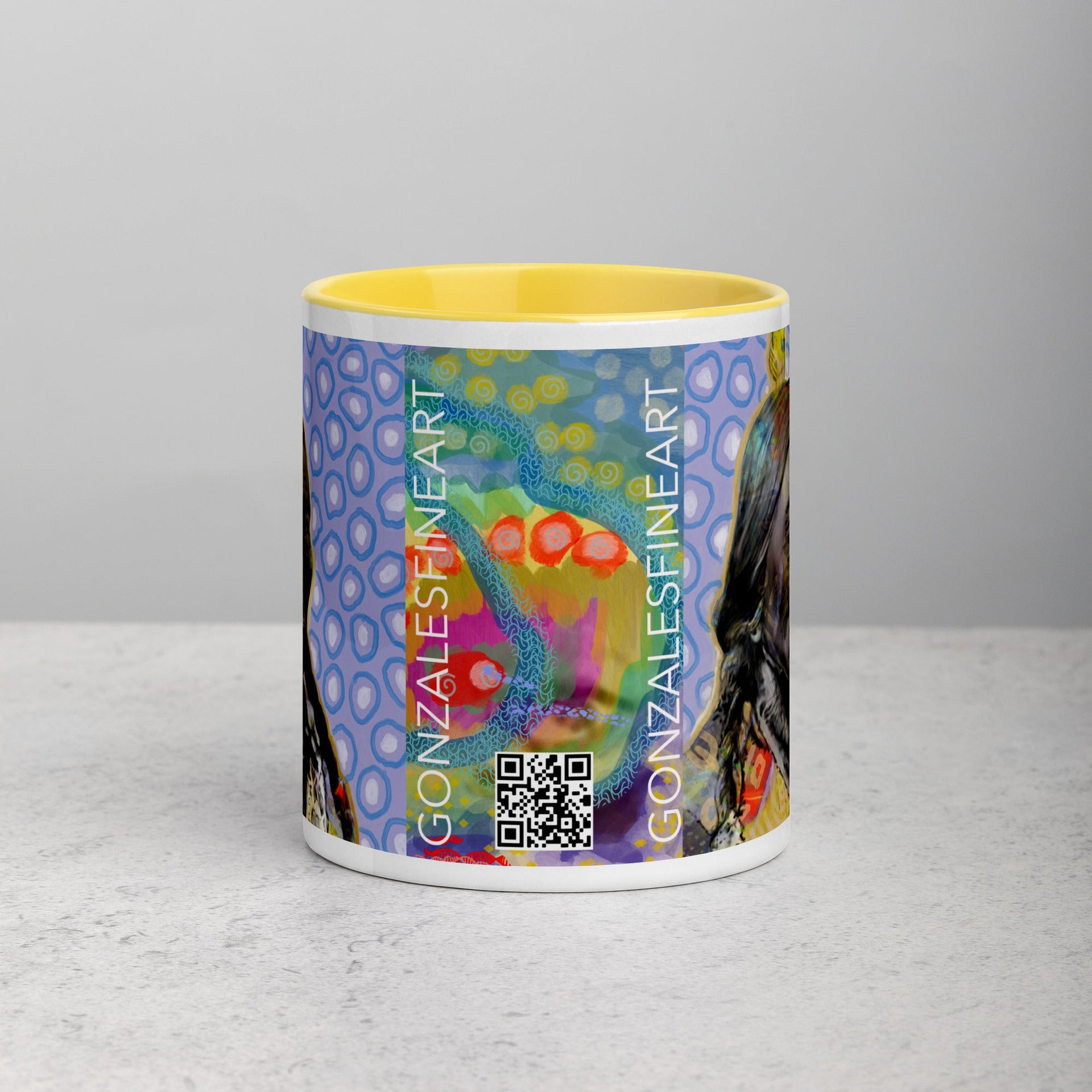 Sitting Bull Mug with Color Inside