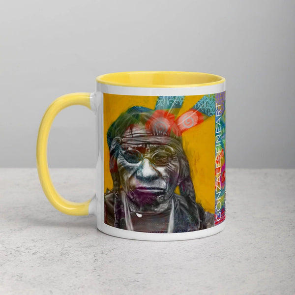 Chief Blue Horse Mug with Color Inside - Gifts for You 'n Me