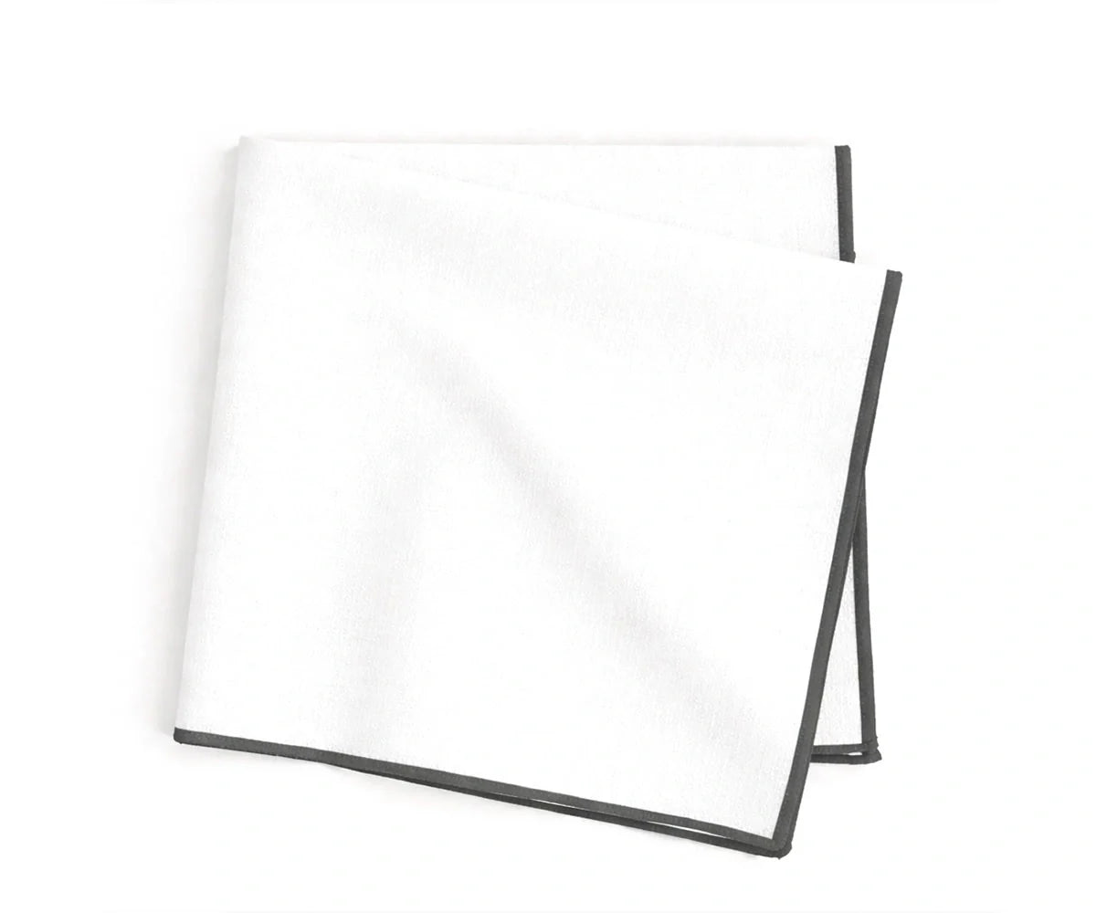 Merrow Stitch Cotton Napkins